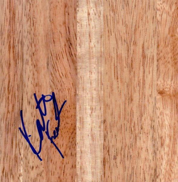 Katie Feenstra-Mattera Liberty Flames signed basketball wood floor - AutographsForSale.com