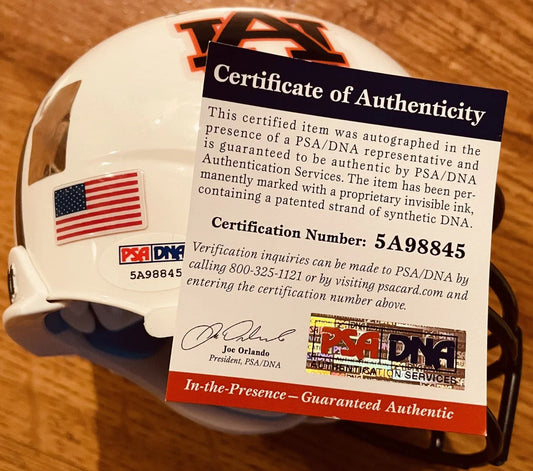 Bo Jackson autographed Auburn Tigers Schutt mini helmet PSA/DNA - AutographsForSale.com