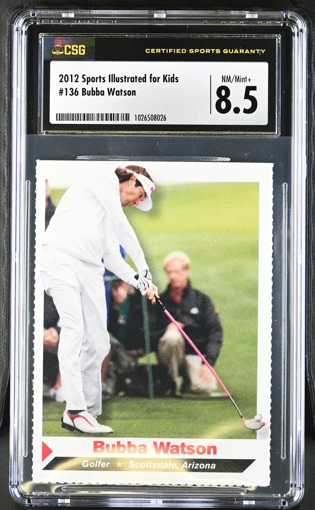 Bubba Watson 2012 SI for Kids golf RC CSG 8.5 NmMt - AutographsForSale.com