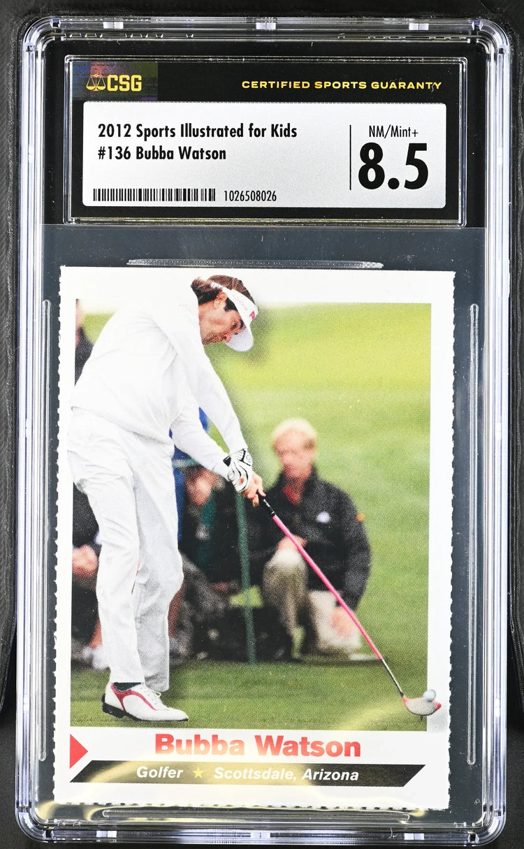 Bubba Watson 2012 SI for Kids golf RC CSG 8.5 NmMt - AutographsForSale.com