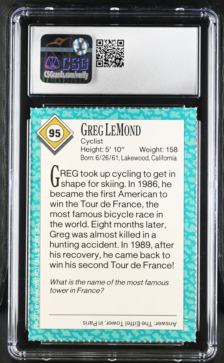 Greg LeMond 1989 SI for Kids cycling RC CSG 8.5 - AutographsForSale.com