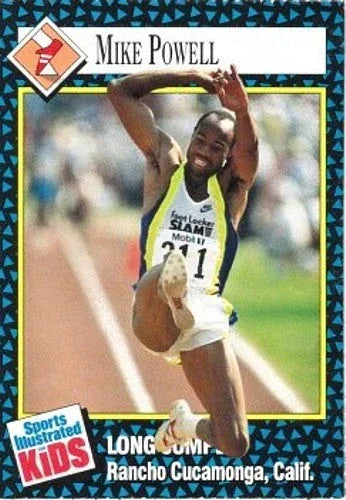 Mike Powell 1992 SI for Kids card (Long Jump Record) - AutographsForSale.com