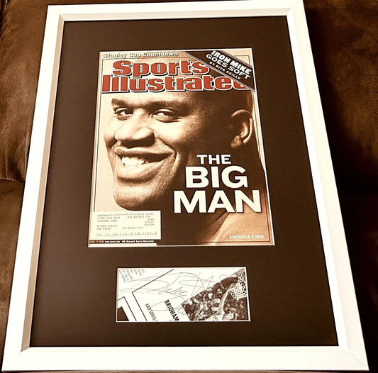 Shaquille O'Neal autograph framed Lakers 2002 Sports Illustrated cover JSA - AutographsForSale.com