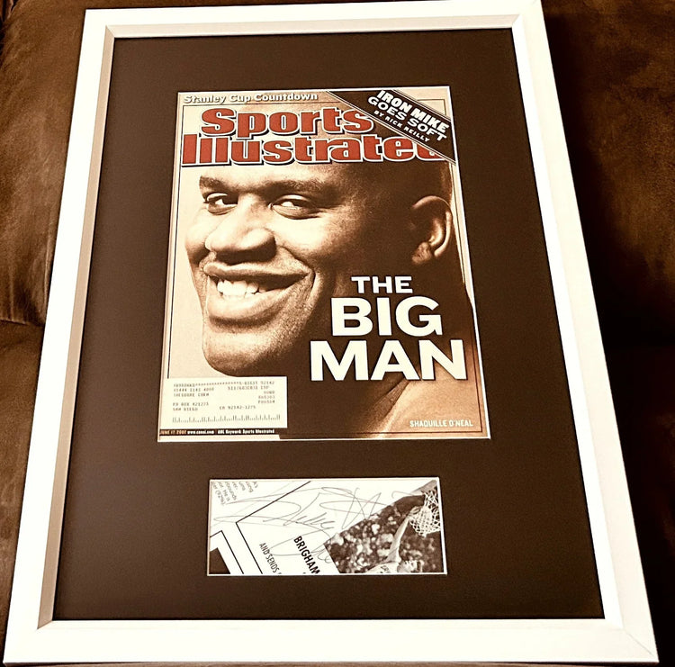 Shaquille O'Neal autograph framed Lakers 2002 Sports Illustrated cover JSA - AutographsForSale.com