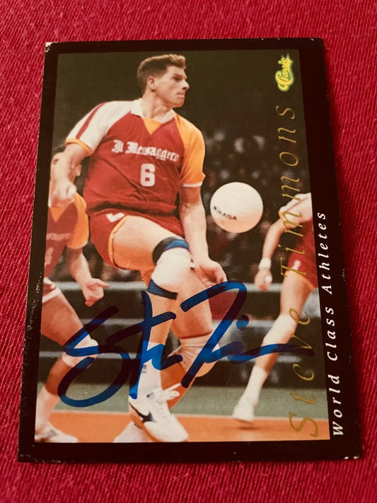 Steve Timmons signed 1992 World Class Athletes volleyball card - AutographsForSale.com