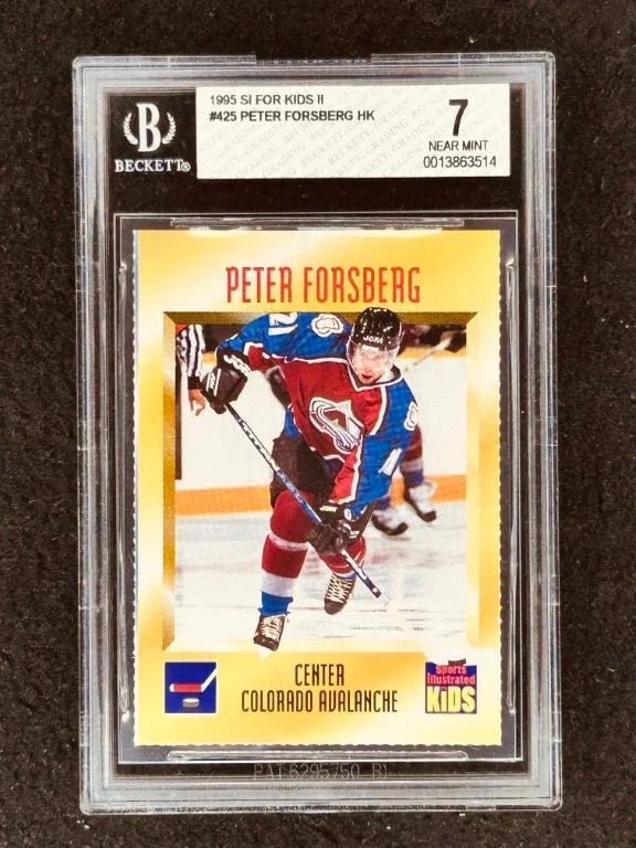 Peter Forsberg Colorado Avalanche 1995 Sports Illustrated for Kids card BGS Graded 7 NrMt - AutographsForSale.com