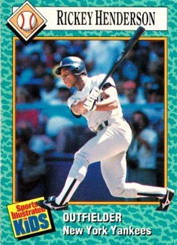 Rickey Henderson NY Yankees 1989 SI for Kids card - AutographsForSale.com
