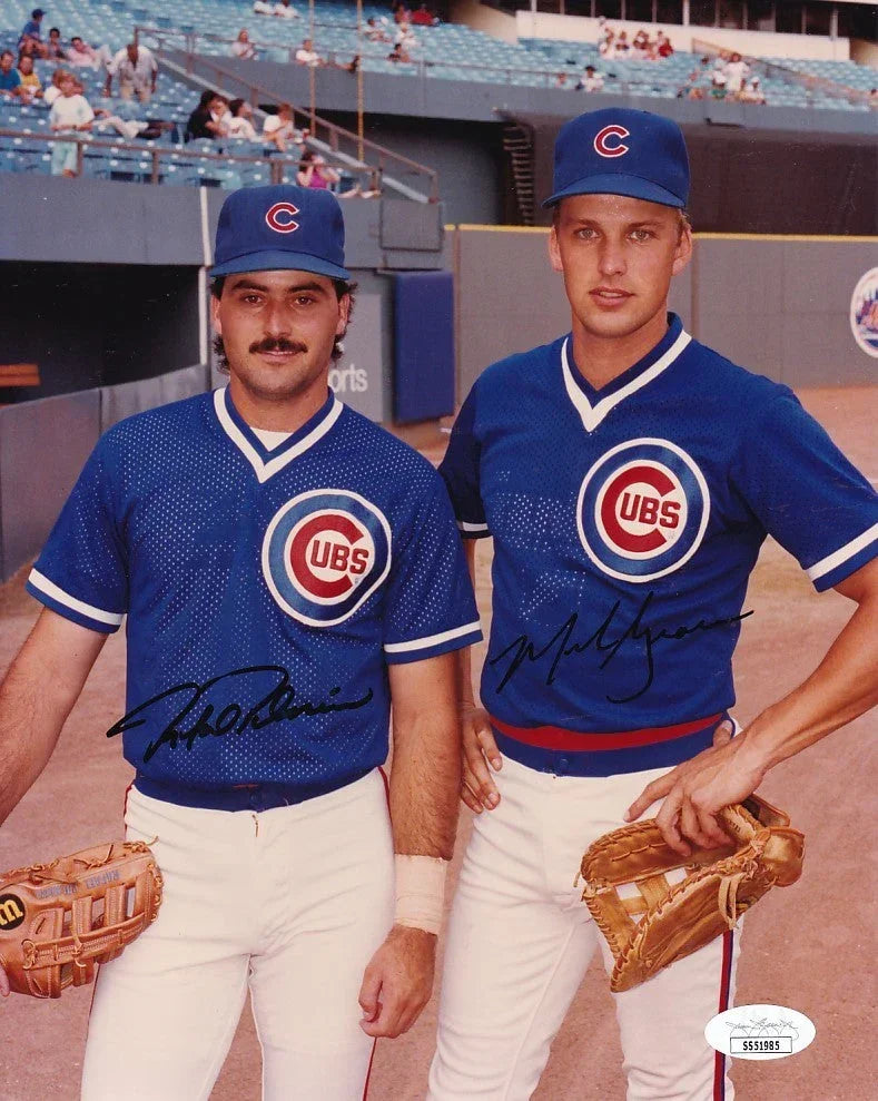 Mark Grace & Rafael Palmeiro signed 1988 Cubs 8x10 photo JSA - AutographsForSale.com