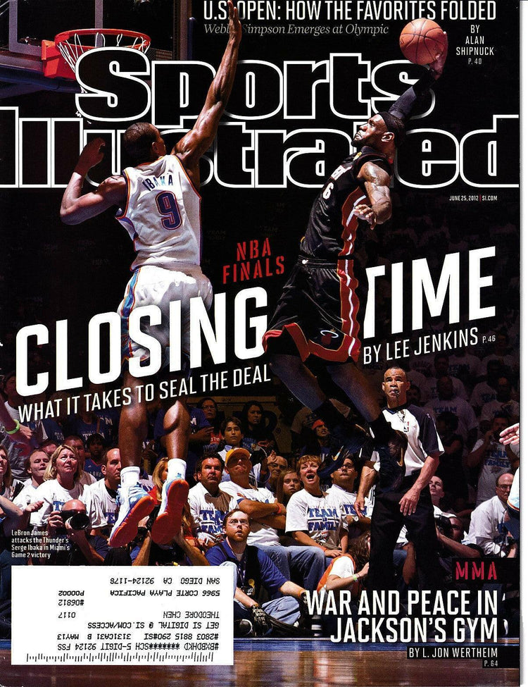 LeBron James Miami Heat 2012 Sports Illustrated magazine - AutographsForSale.com