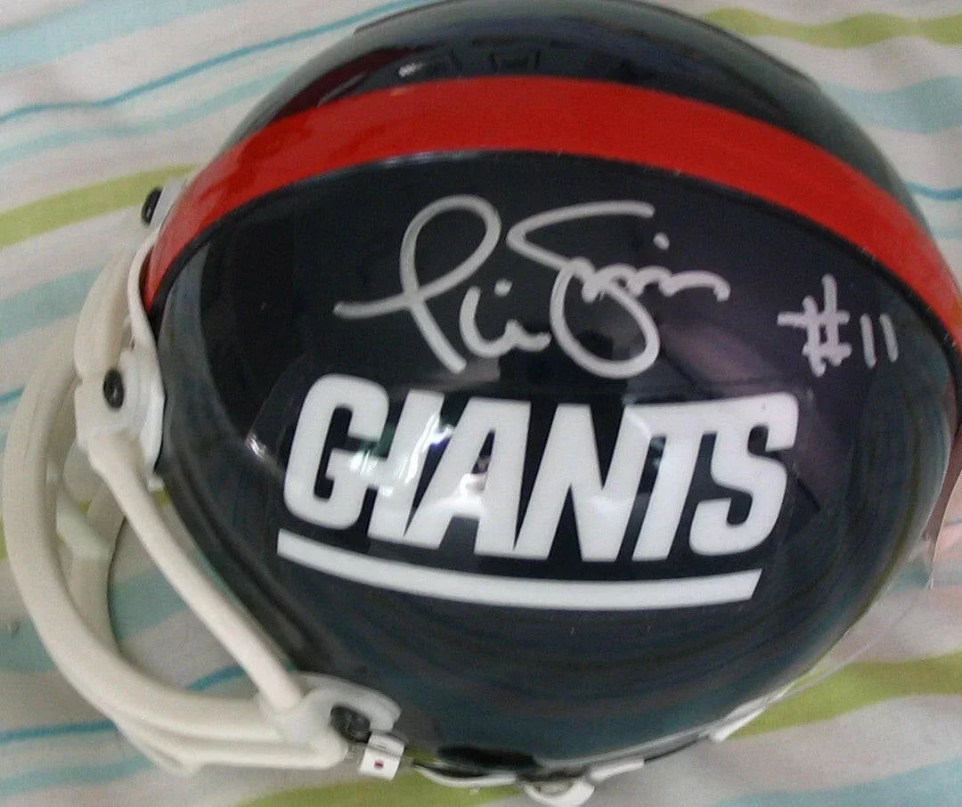Phil Simms autographed NY Giants retro mini helmet JSA - AutographsForSale.com
