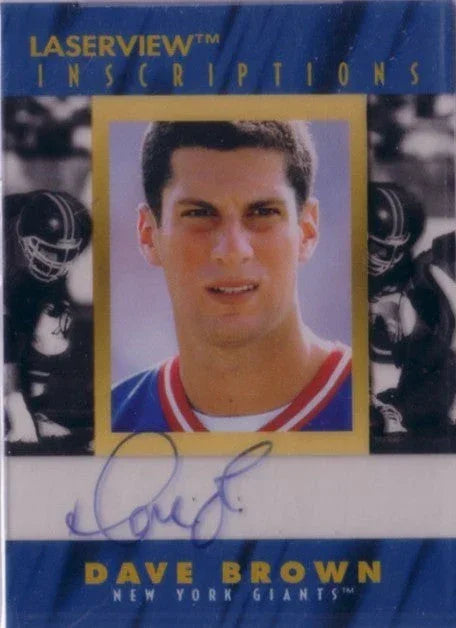 Dave Brown certified autograph New York Giants 1996 Pinnacle Inscriptions card - AutographsForSale.com