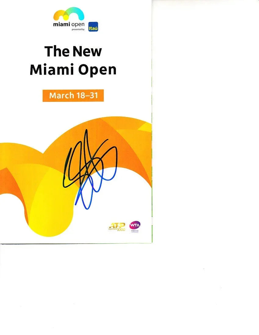 Samantha Stosur signed 2019 Miami Open tennis tournament map & program - AutographsForSale.com