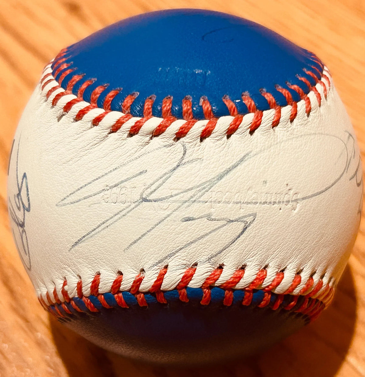 Mike Piazza Eric Karros Raul Mondesi Hideo Nomo signed Dodgers Leather logo Baseball JSA - AutographsForSale.com