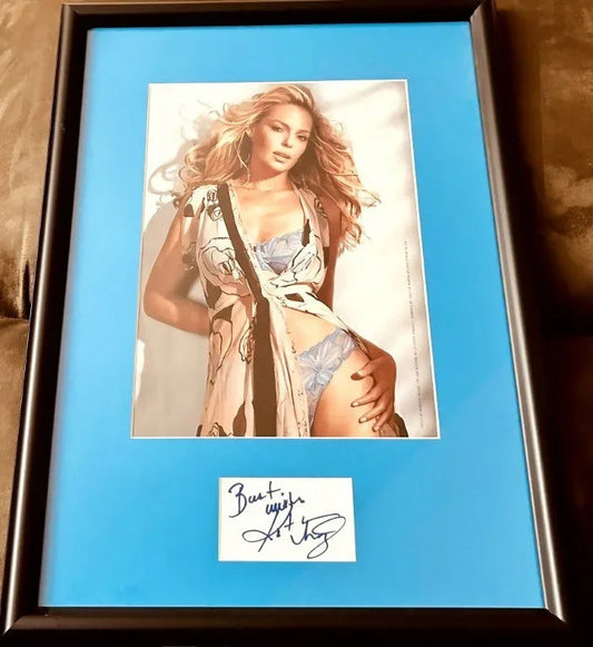 Katherine Heigl autograph framed sexy FHM photo w/ Best wishes JSA - AutographsForSale.com