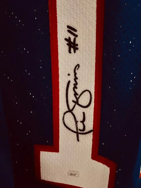 Phil Simms autographed NY Giants blue game model jersey JSA - AutographsForSale.com