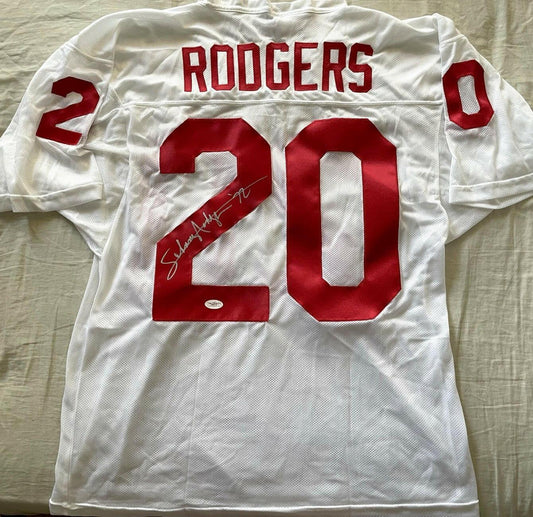 Johnny Rodgers signed Nebraska white jersey JSA - AutographsForSale.com