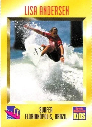 Lisa Andersen 1995 SI for Kids surfing Rookie Card - AutographsForSale.com