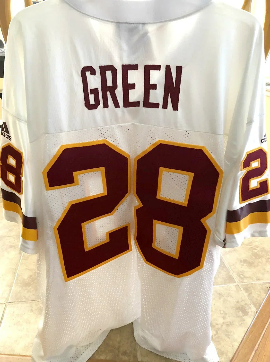 Darrell Green Redskins 1999 2000 2001 Adidas jersey - AutographsForSale.com