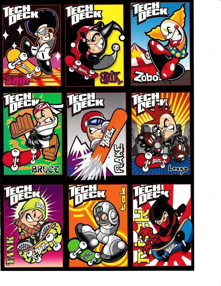 Tech Deck 2001 Sports Illustrated for Kids 9 card uncut sheet - AutographsForSale.com