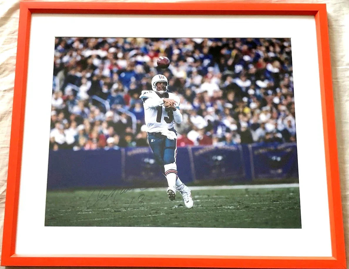 Dan Marino signed Dolphins 16x20 poster or photo framed JSA - AutographsForSale.com