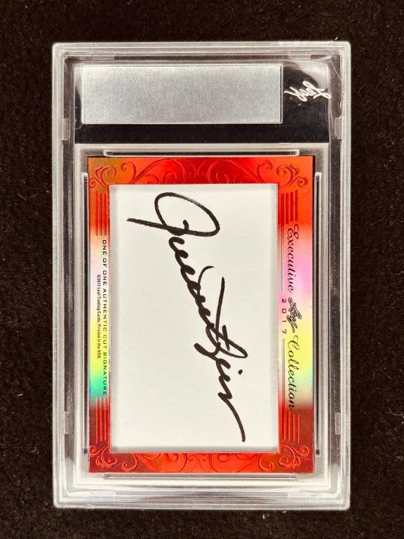 Trevor Hoffman & Rollie Fingers 2017 Leaf Masterpiece Cut Signature certified signed card 1/1 JSA Padres - AutographsForSale.com