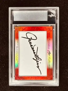 Trevor Hoffman Rollie Fingers 2017 Leaf Masterpiece Cut Signature card 1/1 JSA Padres - AutographsForSale.com