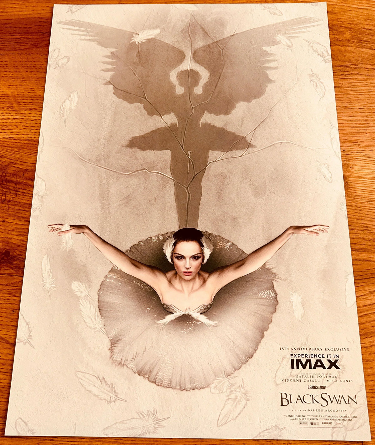 Black Swan 15th Anniversary 2025 IMAX 2 sided 13x20 movie poster Natalie Portman - AutographsForSale.com