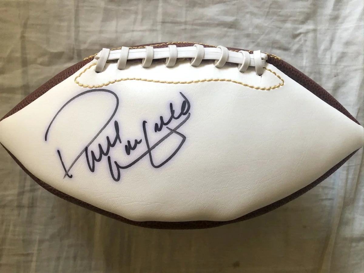 Paul Warfield signed full size white panel football Dolphins - AutographsForSale.com