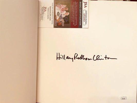 Hillary Clinton signed An Invitation to White House coffee table book JSA - AutographsForSale.com