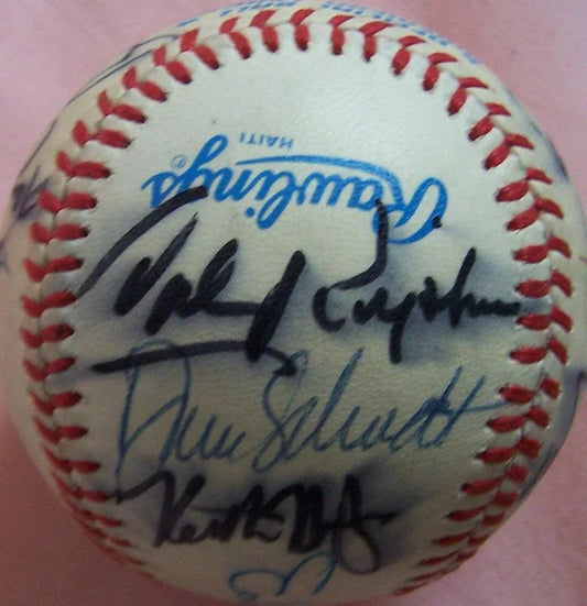 1987 1988 Orioles signed AL baseball Eddie Murray Cal Ripken Sr - AutographsForSale.com