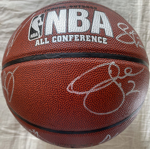 Kobe Bryant & 2007-08 LA Lakers team signed NBA basketball JSA - AutographsForSale.com