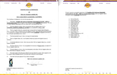 Kobe Bryant & 2007-08 LA Lakers team signed NBA basketball JSA - AutographsForSale.com