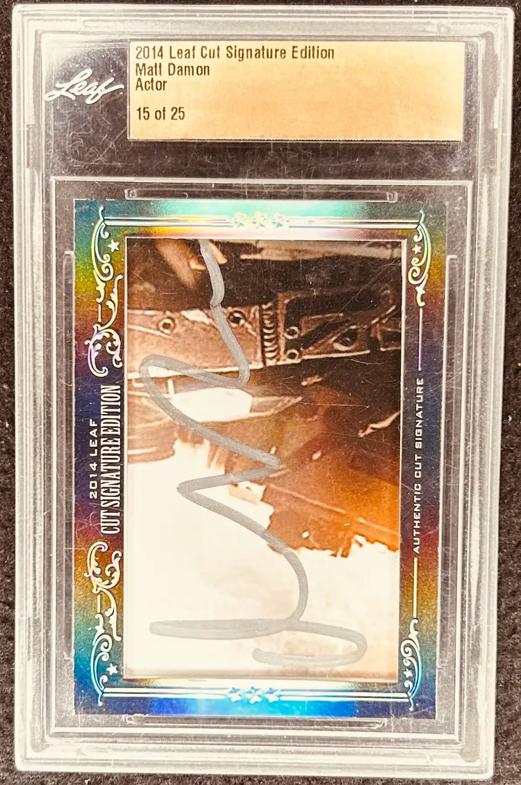 2014LeafMattDamon - AutographsForSale.com