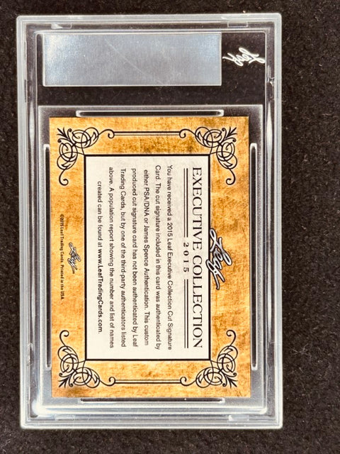 Bryan Trottier 2015 Leaf Masterpiece Cut Signature certified signed card 1/1 JSA NY Islanders - AutographsForSale.com