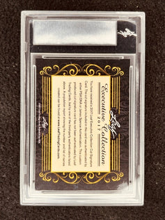 2017 Leaf Executive Collection Cut Signature Card, authenticated, in protective case