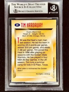 Tim Hardaway autographed Miami Heat 1997 Sports Illustrated for Kids card BAS - AutographsForSale.com
