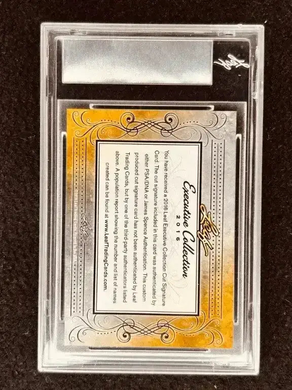 Jim Craig & Dave Silk 2016 Leaf Masterpiece Cut Signature card 1/1 1980 Miracle On Ice JSA - AutographsForSale.com