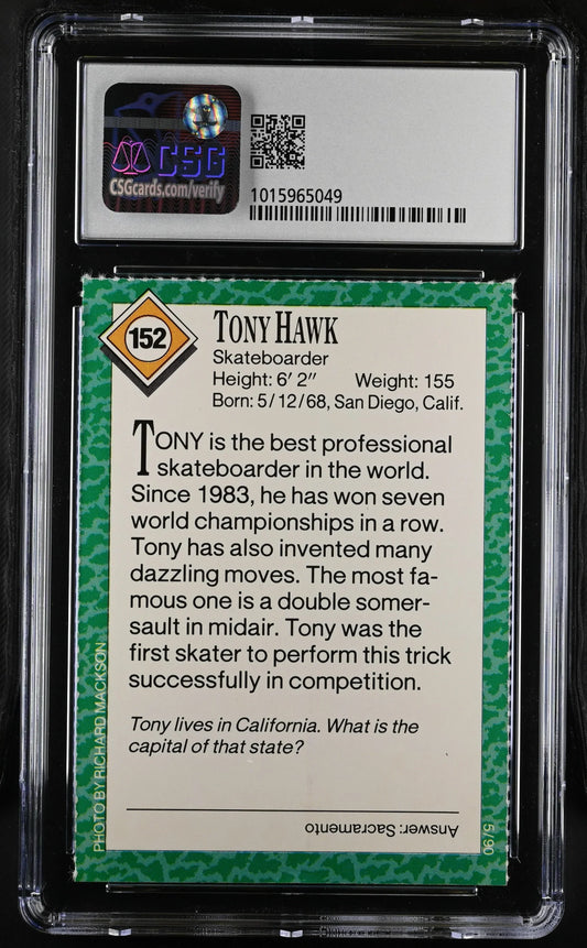 Tony Hawk 1990 SI for Kids skateboarding RC CSG 7 NM - AutographsForSale.com