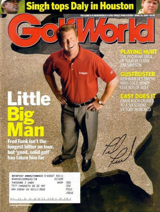 Fred Funk autographed 2005 Golf World magazine - AutographsForSale.com
