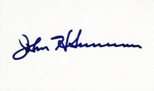John H. Sununu George H.W. Bush Chief of Staff signed 3x5 index card - AutographsForSale.com
