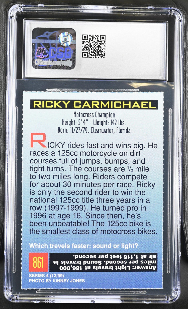 Ricky Carmichael 1999 SI for Kids Motocross RC CSG 8 NmMt - AutographsForSale.com
