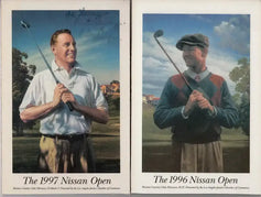 1994 1995 1996 1997 LA Nissan Open golf program mounted covers Byron Nelson Billy Casper - AutographsForSale.com