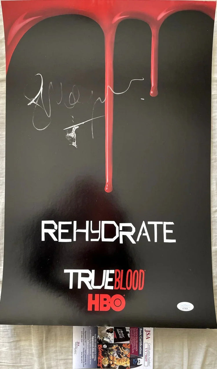 Stephen Moyer signed True Blood 2010 SDCC mini poster JSA - AutographsForSale.com