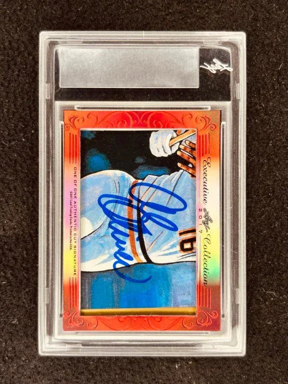 Willie Stargell & Al Oliver 2017 Leaf Masterpiece Cut Signature certified signed card 1/1 JSA Pirates - AutographsForSale.com