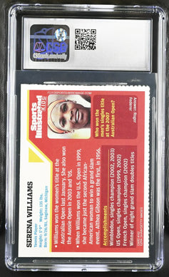 Serena Williams 2007 Sports Illustrated for Kids tennis card CSG graded 6.5 - AutographsForSale.com