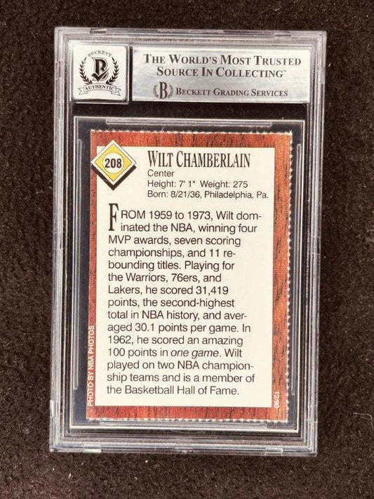 Wilt Chamberlain autographed Lakers 1990 Sports Illustrated for Kids card BAS 9 - AutographsForSale.com