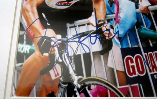 Lance Armstrong autographed Tour de France 8x10 photo framed JSA - AutographsForSale.com