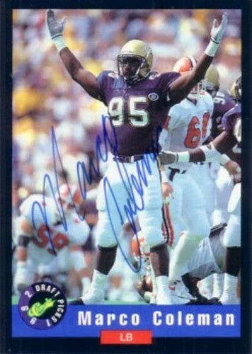 Marco Coleman certified signed Georgia Tech 1992 Classic Draft Picks card - AutographsForSale.com