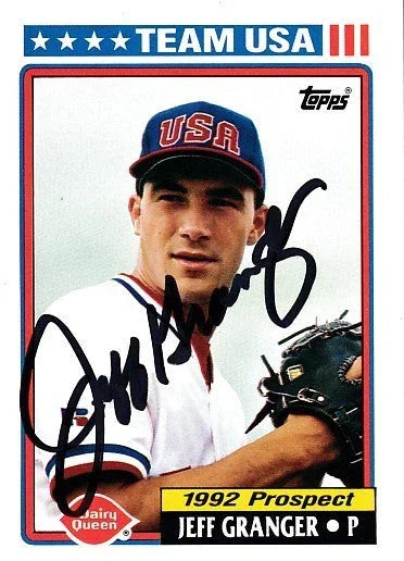 Jeff Granger signed US team 1992 Topps Dairy Queen card - AutographsForSale.com