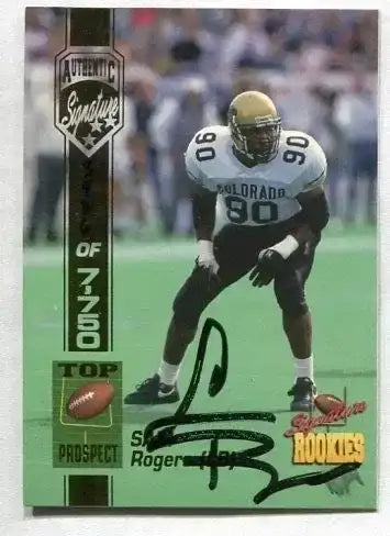 Sam Rogers certified signed Colorado Buffaloes Signature Rookies card - AutographsForSale.com